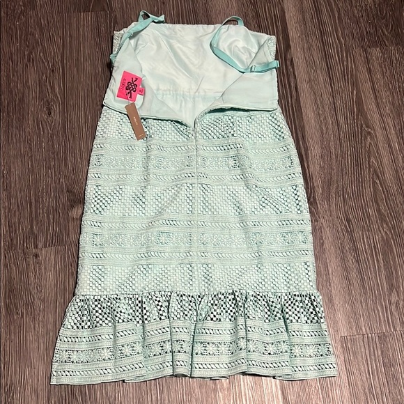 J. Crew Green Ruffled Spaghetti Strap Midi Dress - Picture 10 of 12